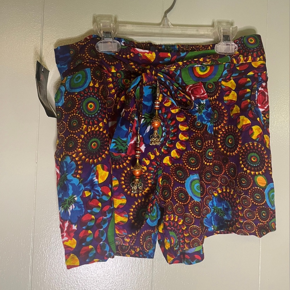 Colorful Patterned BoHo Women's Shorts